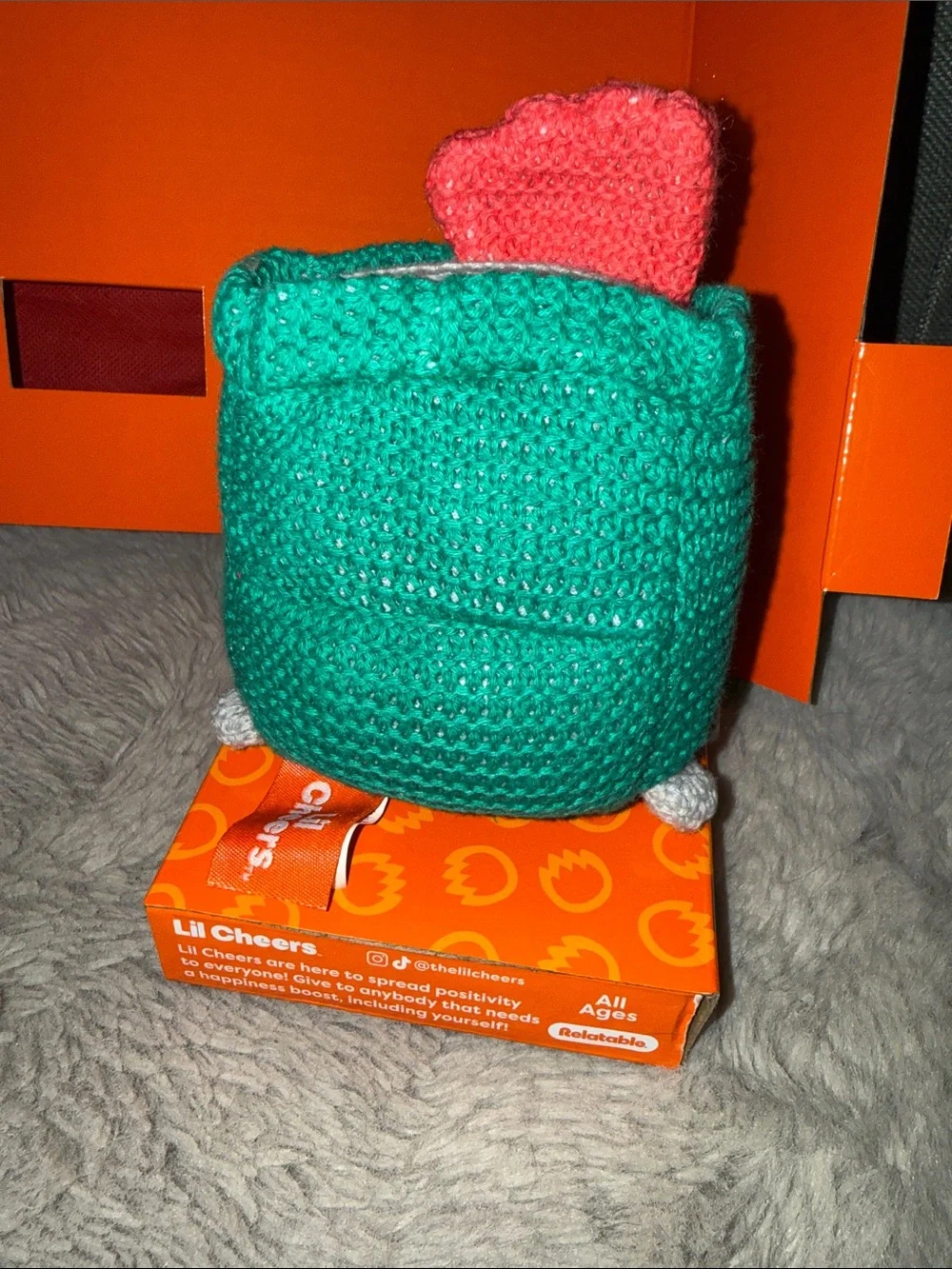 Lil Cheers Crochet Dumpster Fire Plush - “This Is Fine, Everything Is Fine”